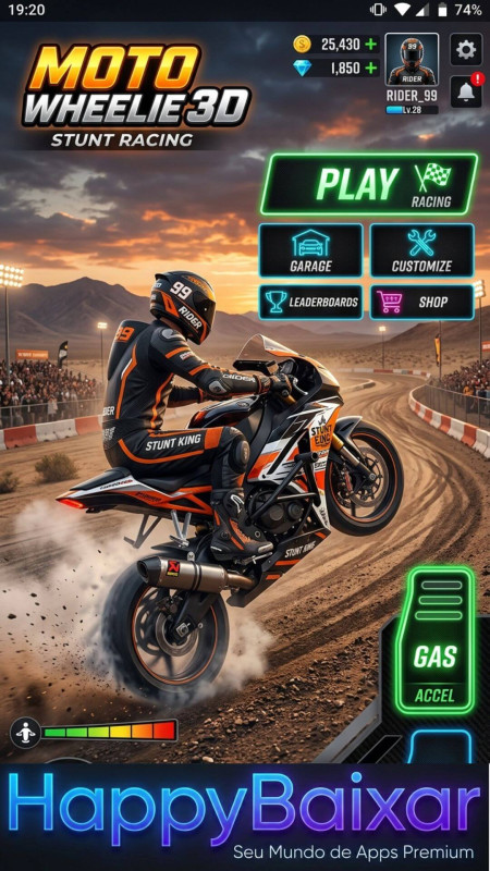 Moto Wheelie 3D screenshot