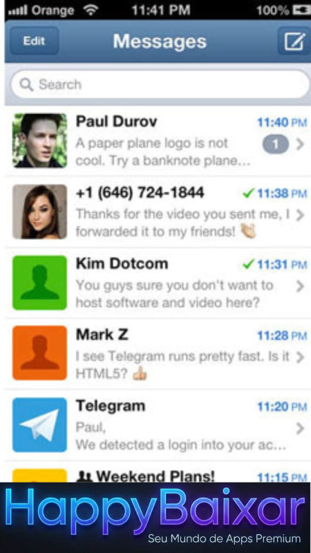 Telegram screenshot