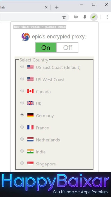 Privacy Browser screenshot